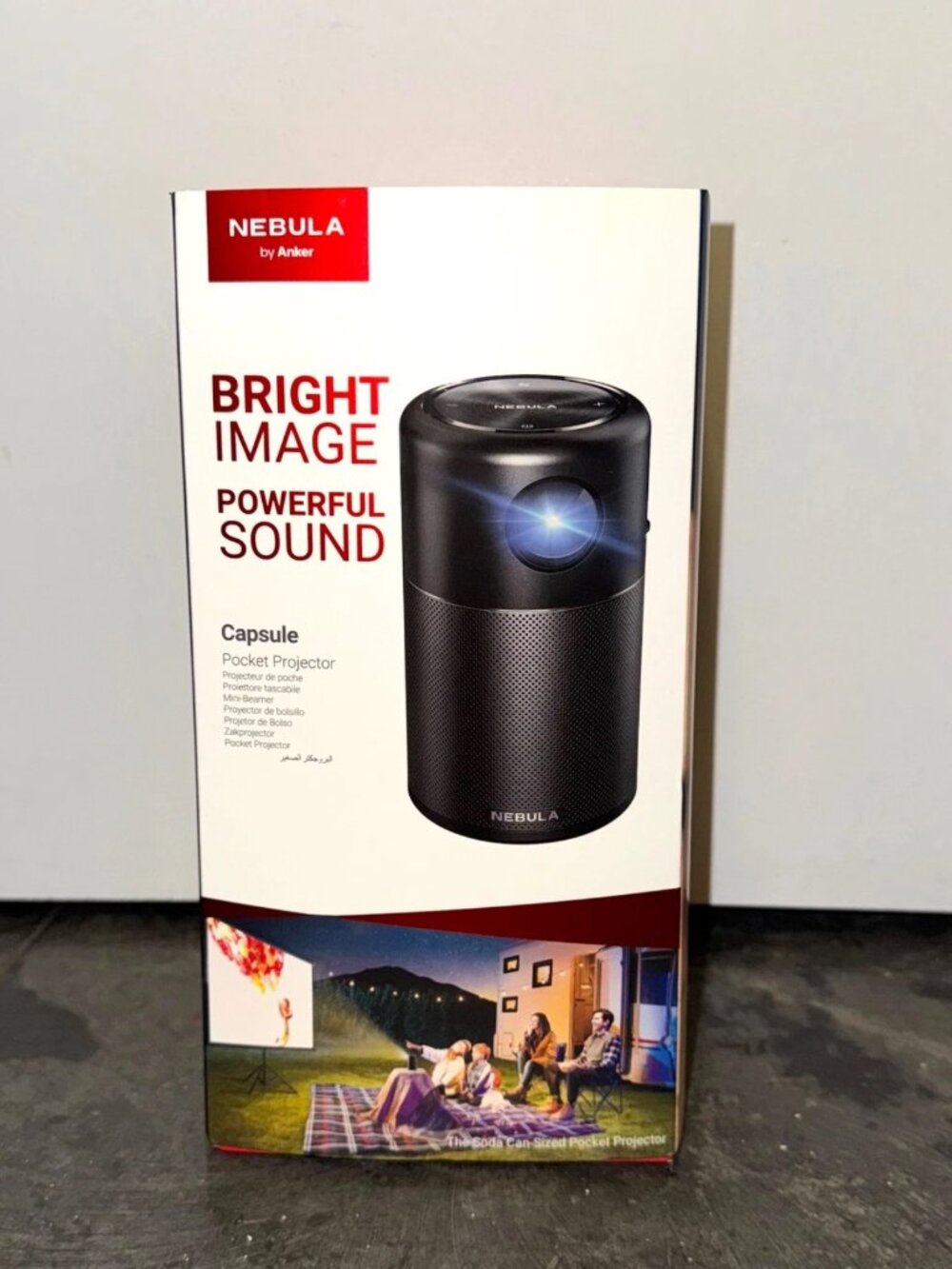 BRAND NEW Nebula Capsule Bright Image Powerful Sound Pocket Projector by Anker